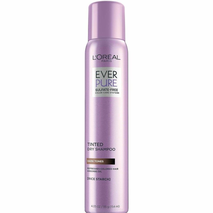 Hair Care L'Oreal Paris | L'Oreal Paris Everpure Sulfate Free Tinted Dry Shampoo For Light Hair, For Blonde Hair, Absorbs Oil, Refreshes Colored Hair, With Rice Starch, Vegan Formula, Paraben Free, Gluten Free, 4 Fl Oz