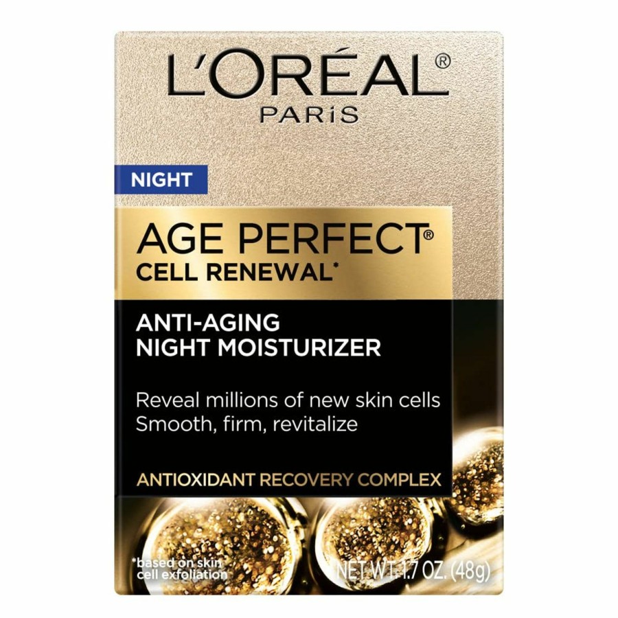 Beauty Essentials L'Oreal Paris | L'Oreal Paris Age Perfect Rosy Tone Anti-Aging Cooling Night Moisturizer 1.7 Oz