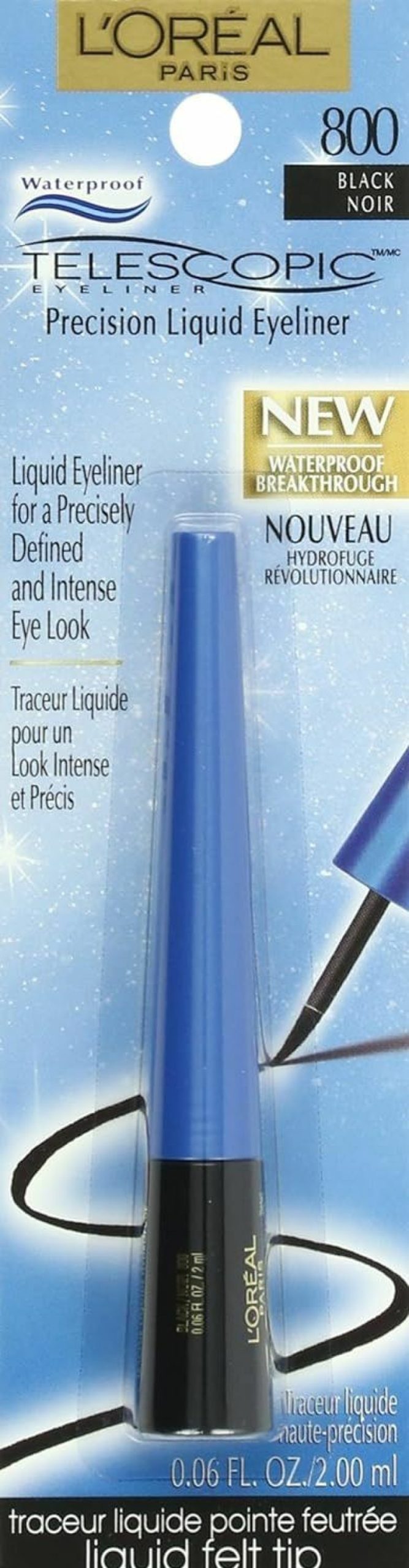 Makeup L'Oreal Paris | L'Oreal Paris Telescopic Precision Liquid Waterproof Eyeliner, Black