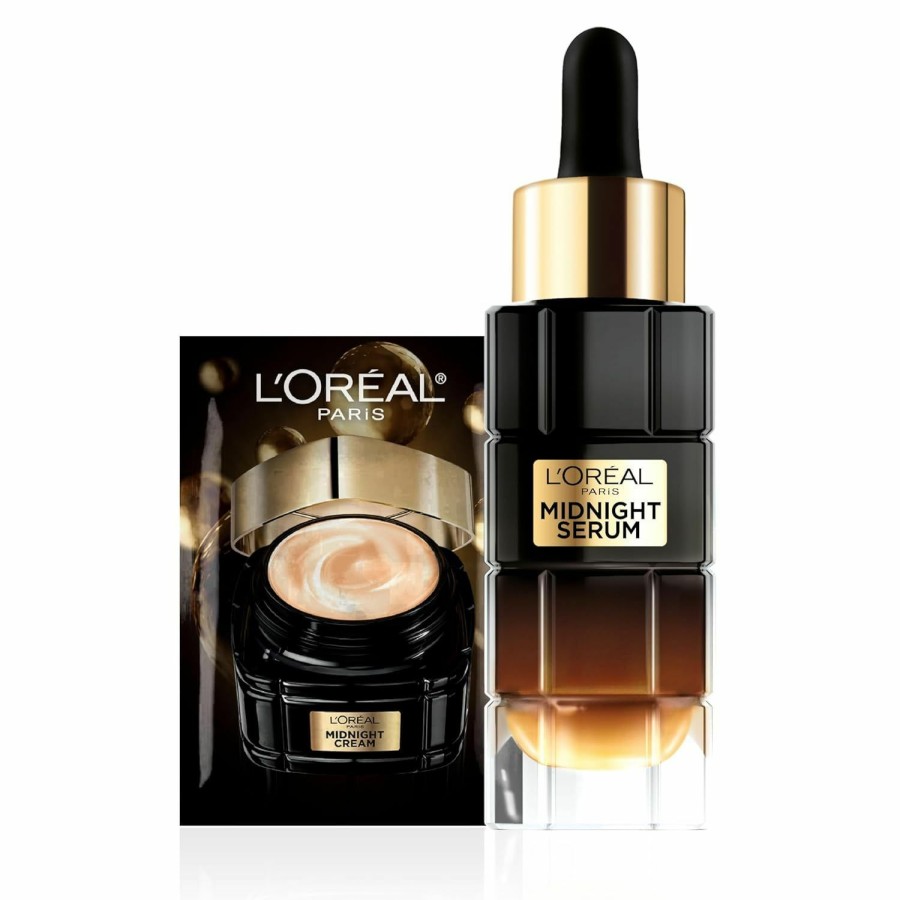 Skincare L'Oreal Paris | L'Oreal Paris Age Perfect Anti-Aging Midnight Face Serum, Reduce Wrinkles 1Oz + Eye Cream Sample