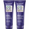 Hair Care L'Oreal Paris | L'Oreal Paris Everpure Sulfate Free Brass Toning Purple Shampoo And Conditioner Set For Blonde, Bleached, Silver, Or Brown Highlighted Hair, 1 Kit