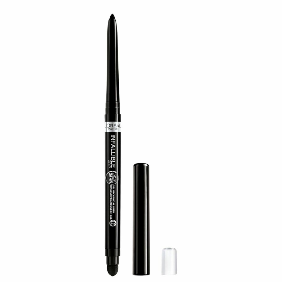 Makeup L'Oreal Paris | L'Oreal Paris Infallible Grip Mechanical Gel Eyeliner Pencil, Smudge-Resistant, Waterproof Eye Makeup With Up To 36Hr Wear, Blue Jersey, 0.01 Oz