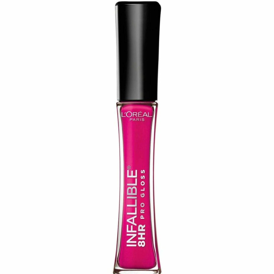 Makeup L'Oreal Paris | L'Oreal Paris Makeup Infallible 8 Hour Lip Gloss, Comfortable & Hydrating Formula, Posy, 0.5 Fl.Oz.