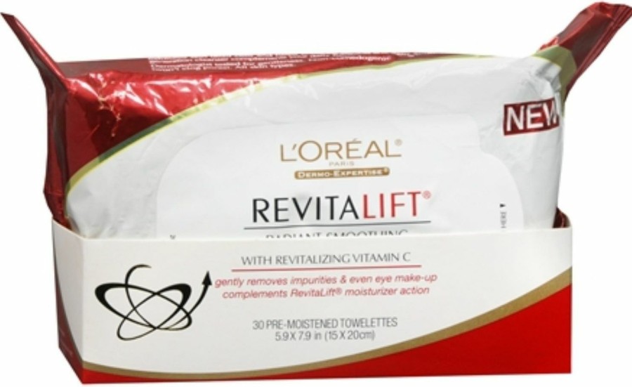 Skincare L'Oreal Paris | L'Oreal Paris Revitalift Makeup Removing Facial Cleansing Towelettes With Vitamin E 30 Ct. (Pack Of 2)