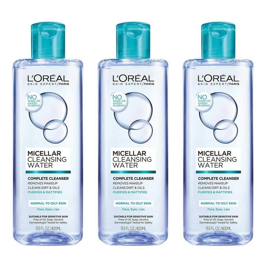 Skincare L'Oreal Paris | L'Oreal Paris Skincare Micellar Cleansing Water Complete Cleanser To Remove Makeup, Gentle Cleanser, Makeup Remover, 13.5 Fl Oz