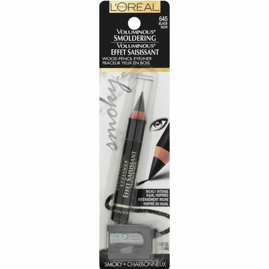 Makeup L'Oreal Paris | L'Oreal Paris Voluminous Smoldering Eyeliner, Black (Packaging May Vary)