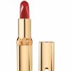 Makeup L'Oreal Paris | L'Oreal Paris Colour Riche Red Lipstick, Long Lasting, Satin Finish Smudge Proof Lipstick With Hydrating Argan Oil & Vitamin E, Reds Of Worth, Ambitious Red, 0.13 Oz